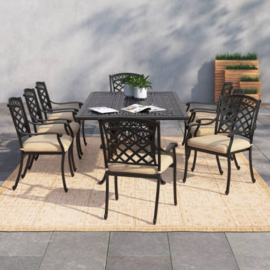 Lebanon 9 piece shop dining set with cushions